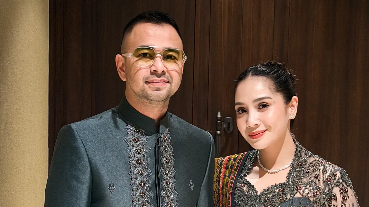 Raffi dan Nagita Tampil Serasi Saat Hadiri Pernikahan Sespri Prabowo